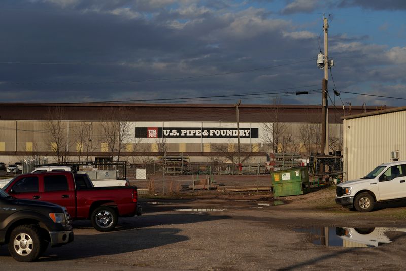 &copy; Reuters. FILE PHOTO: A U.S. Pipe factory is seen in Bessemer, Alabama, U.S., February 23, 2022. REUTERS/Elijah Nouvelage