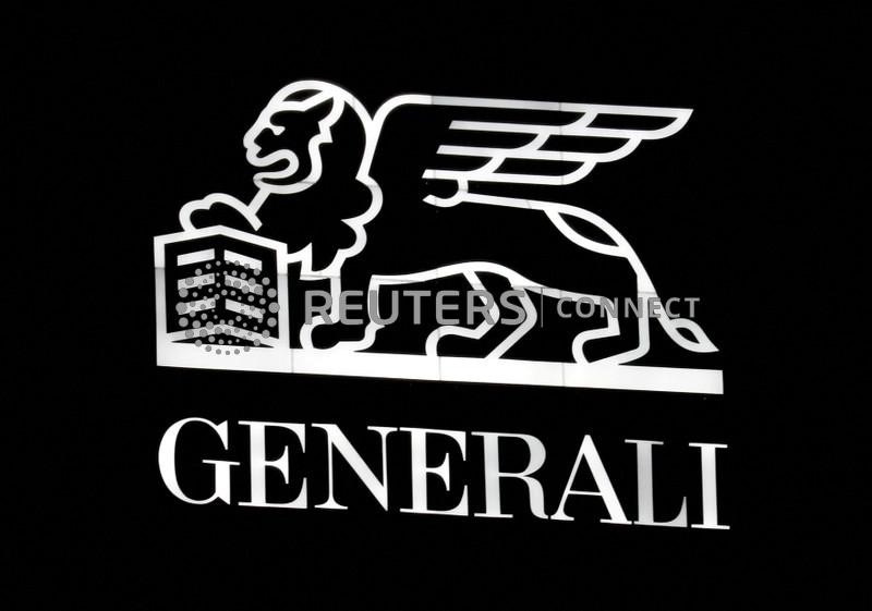 &copy; Reuters. Il logo Generali presso la sede dell'azienda a Milano.  REUTERS/Stefano Rellandini