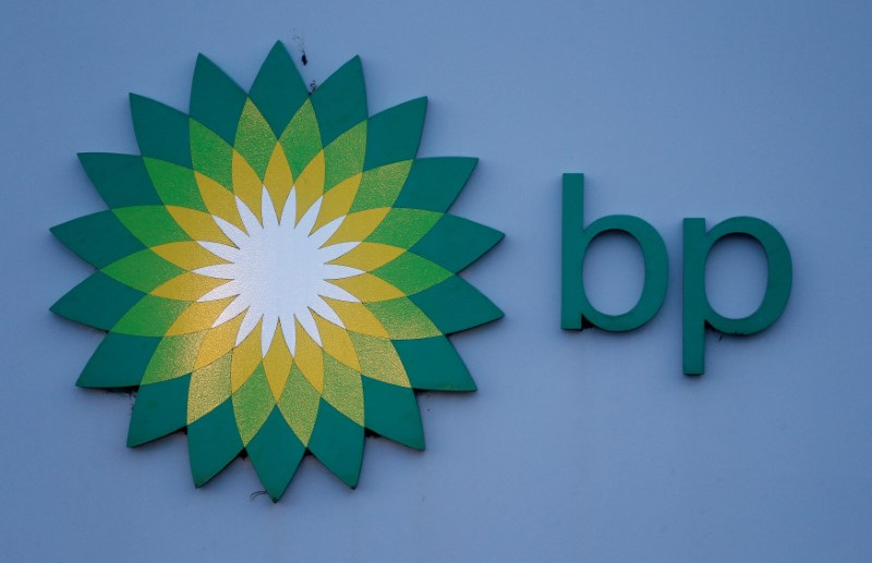 &copy; Reuters. FOTO DE ARCHIVO: Logo de BP en la sede de la compañía en Aberdeen, Escocia. 15 de enero, 2015. REUTERS/Russell Cheyne/Archivo