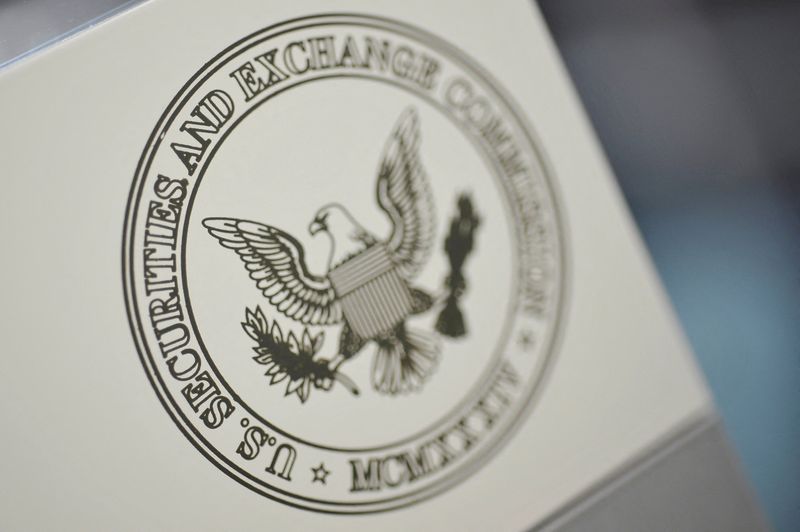 &copy; Reuters. El logotipo de la Comisión de Valores de Estados Unidos en su sede en Washington