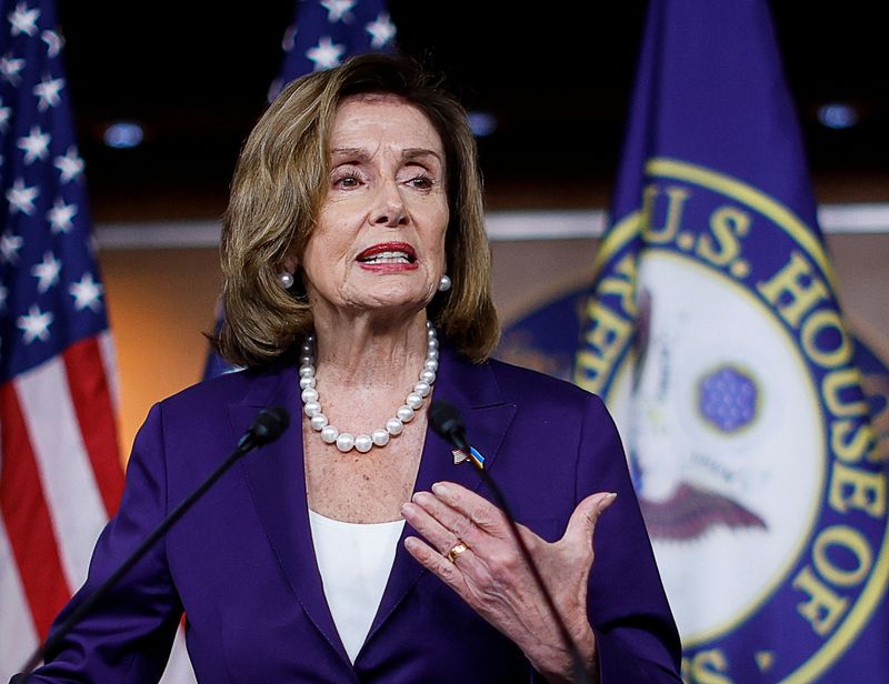 U.S. House Speaker Pelosi arrives in Taiwan