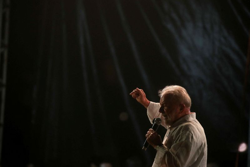 &copy; Reuters. Ex-presidente Luiz Inácio Lula da Silva durante evento no Rio de Janeiro
07/07/2022
REUTERS/Ricardo Moraes