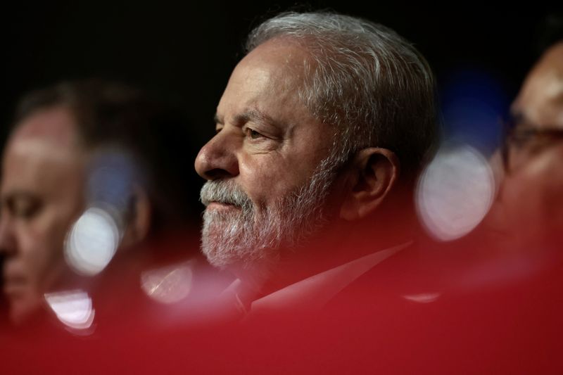 &copy; Reuters. Ex-presidente Luiz Inácio Lula da Silva durante reunião do PSB em Brasília
29/07/2022 REUTERS/Ueslei Marcelino