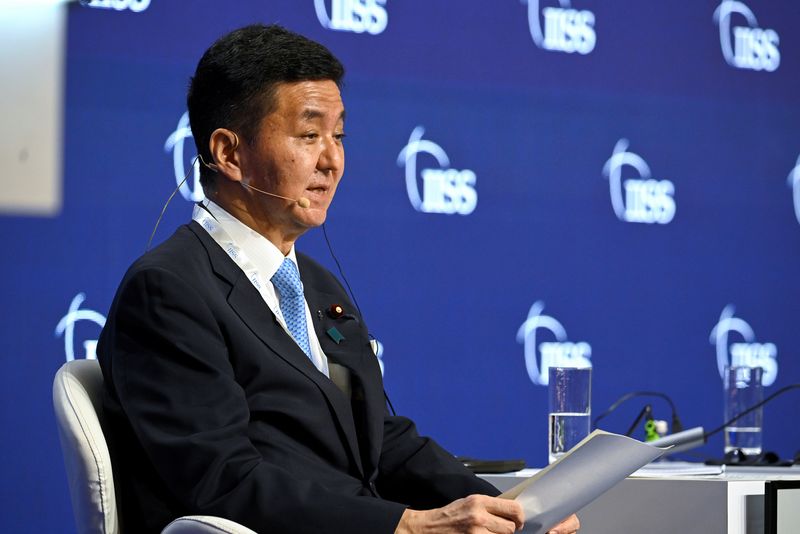 &copy; Reuters. FOTO DE ARCHIVO: El ministro de Defensa japonés, Nobuo Kishi, en la segunda sesión plenaria del 19º Diálogo de Shangri-La en Singapur el 11 de junio de 2022. REUTERS/Caroline Chia
