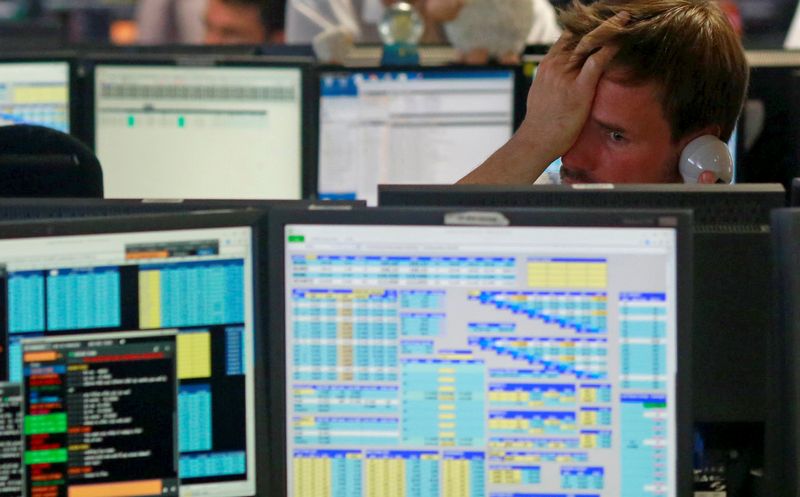 FTSE 100 dented by Wall St losses, plunge in ad firm WPP