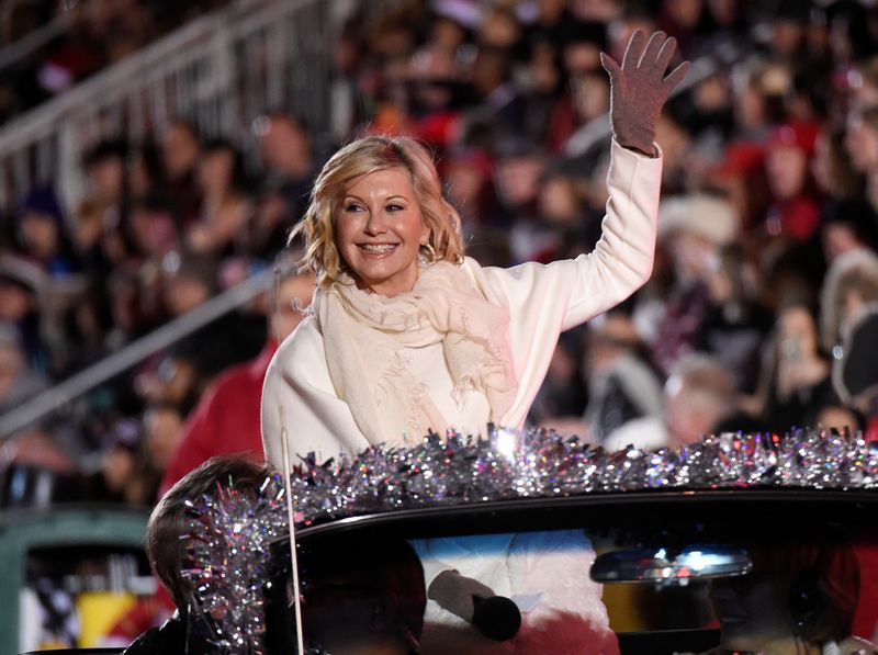 &copy; Reuters. Olivia Newton-John rides in the 85th annual Hollywood Christmas Parade in Los Angeles, California, U.S. November 27, 2016. REUTERS/Phil McCarten/Files