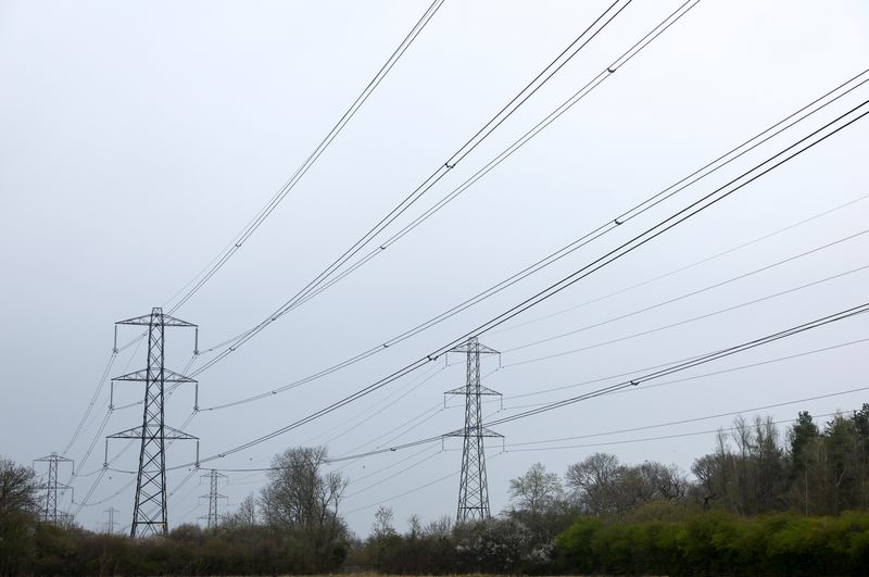 &copy; Reuters. FILE PHOTO: Electricity pylons are seen in Wellingborough, Britain, March 30, 2022. REUTERS/Andrew Boyers