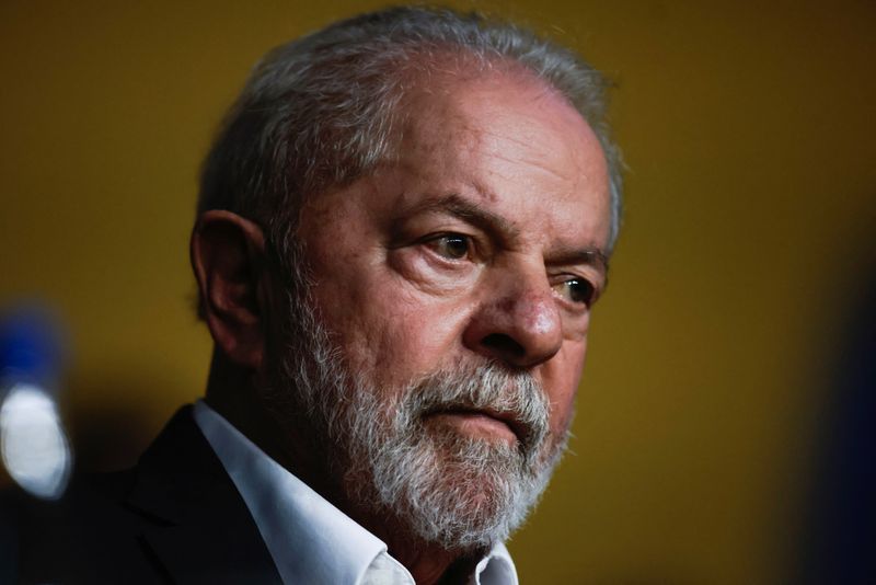 &copy; Reuters. Ex-presidente Luiz Inácio Lula da Silva durante reunião do PSB em Brasília
29/07/2022 REUTERS/Ueslei Marcelino