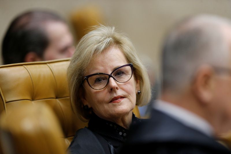 &copy; Reuters. Ministra Rosa Weber durante sessão do STF
04/04/2018 REUTERS/Adriano Machado