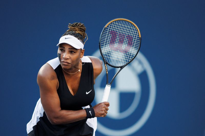 &copy; Reuters. Serena Williams em partida do National Bank Open, em Toronto, Canadá
10/08/2022 REUTERS/Cole Burston