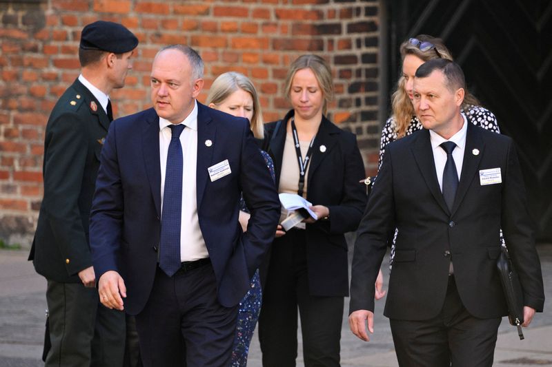 &copy; Reuters. Embaixador da Ucrânia na Dinamarca, Mykhailo Vydoinyk, chega a conferência de doadores para a Ucrânia em Copenhague
11/08/2022 Ritzau Scanpix/Philip Davali via REUTERS