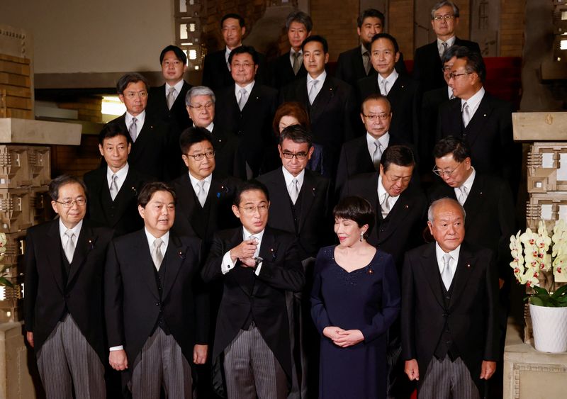 Shake-up fails to lift support for Japan's cabinet amid questions over church -surveys