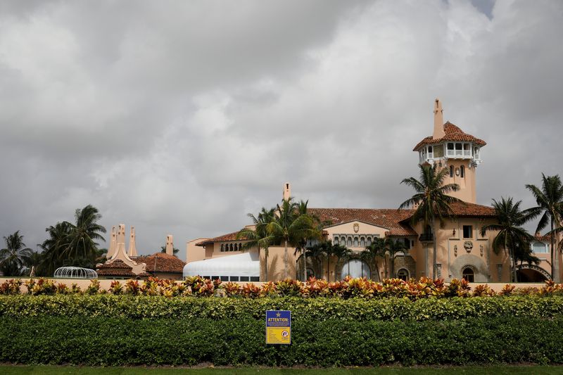 &copy; Reuters. Residência do ex-presidente dos EUA Donald Trump em Mar-a-Lago, na Flórida
09/08/2022
REUTERS/Marco Bello