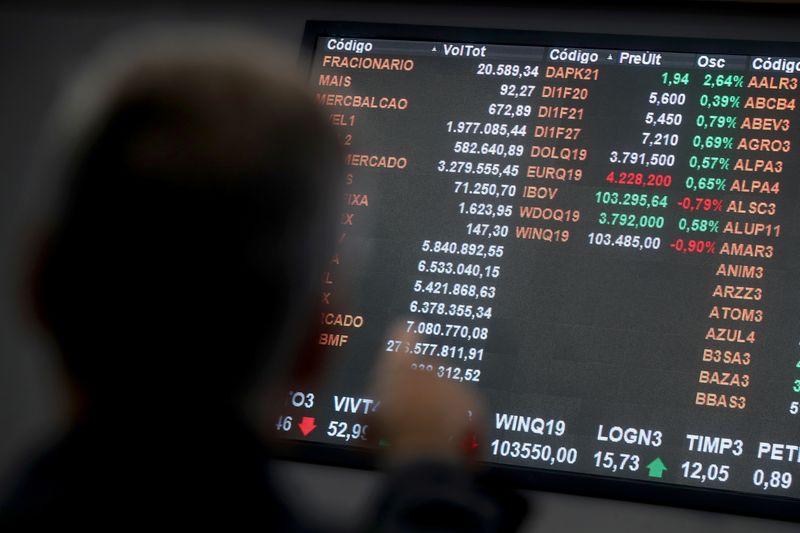 &copy; Reuters. Bolsa de valores de São Paulo 
25/07/2019
REUTERS/Amanda Perobelli