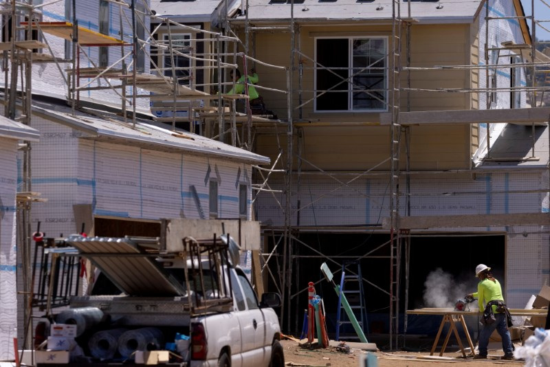 &copy; Reuters. Construção de moradias na Califórnia, EUA
03/06/2021.   REUTERS/Mike Blake