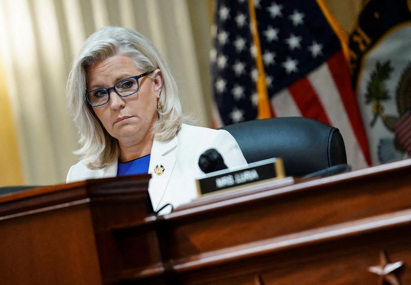 &copy; Reuters. Liz Cheney em audiência no Congresso dos EUA
 21/7/2022   REUTERS/Sarah Silbiger