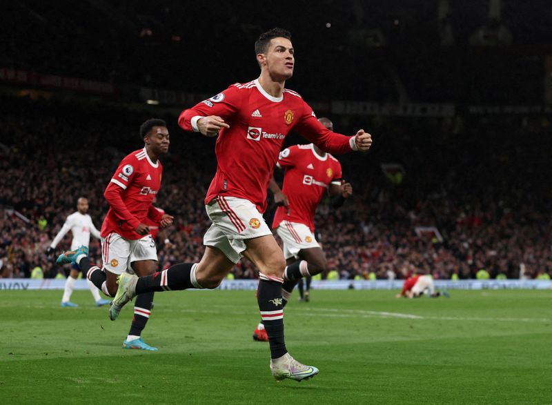 &copy; Reuters. Cristiano Ronaldo em jogo do Manchester United
 12/3/2022   REUTERS/Phil Noble 