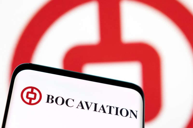&copy; Reuters. FILE PHOTO: BOC Aviation logo is seen displayed in this illustration taken, May 4, 2022. REUTERS/Dado Ruvic/Illustration