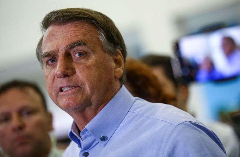 &copy; Reuters. Presidente Jair Bolsonaro em São José dos Campos
18/08/2022 REUTERS/Carla Carniel