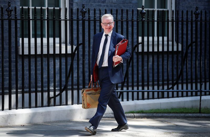 &copy; Reuters. British Secretary of State for Housing and Communities Michael Gove arrives at 10 Downing street ahead of British Prime Minister Boris Johnson's weekly questions in parliament in London, Britain, June 15, 2022. REUTERS/Peter Nicholls