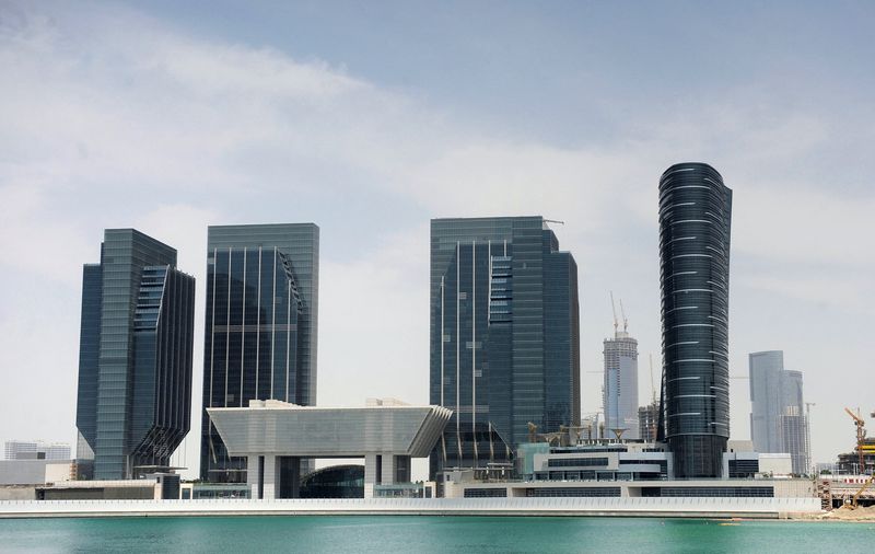 &copy; Reuters. FILE PHOTO: Buildings are seen at Sowwah Square on Marayah Island in Abu Dhabi's central business district May 7, 2013.  REUTERS/Ben Job