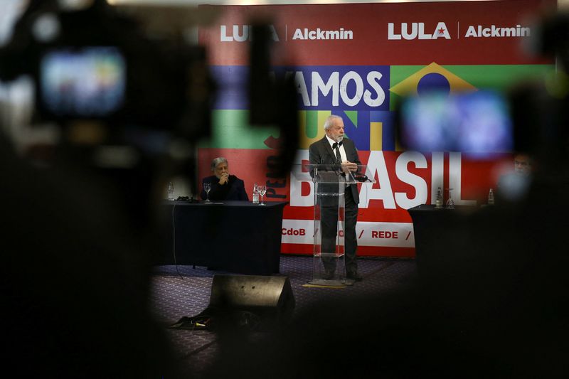 &copy; Reuters. Ex-presidente Lula durante entrevista à imprensa estrangeira em São Paulo
22/08/2022
REUTERS/Carla Carniel