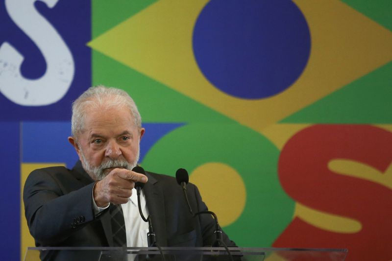 &copy; Reuters. El expresidente brasileño, Luiz Inácio Lula da Silva, durante una conferencia de prensa en mediod e su campaña para las elecciones de octubre, en Sao Paulo, Brasil. Agosto 22, 2022. REUTERS/Carla Carniel
