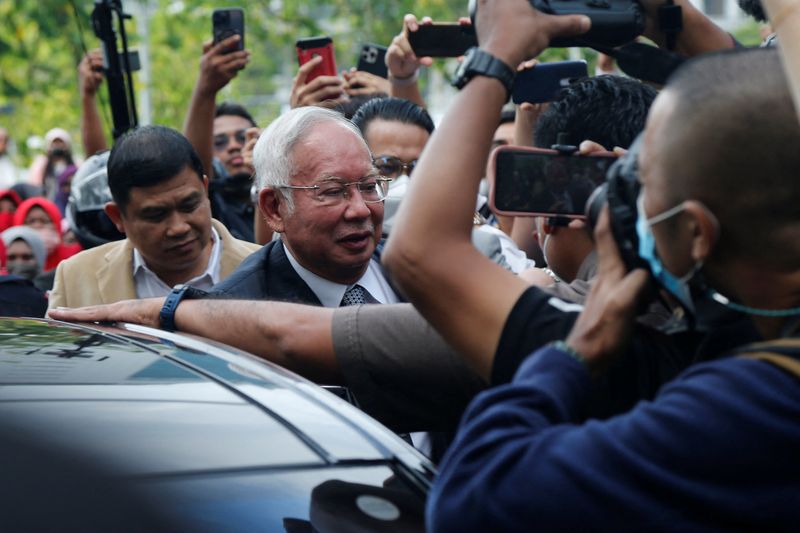 &copy; Reuters. Former Malaysian Prime Minister Najib Razak arrives at the Federal Court, in Putrajaya, Malaysia August 23, 2022. REUTERS/Lai Seng Sin