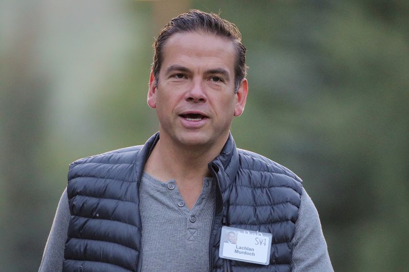 &copy; Reuters. FILE PHOTO: Lachlan Murdoch, co-chairman and chief executive officer of Fox Corp., attends the annual Allen and Co. Sun Valley media conference in Sun Valley, Idaho, U.S., July 11, 2019. REUTERS/Brendan McDermid/File Photo