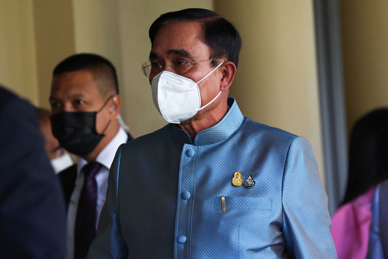 &copy; Reuters. Prayuth Chan-ocha em Bangcoc
 23/8/2022   REUTERS/Athit Perawongmetha