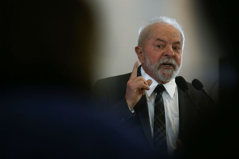 &copy; Reuters. Ex-presidente Luiz Inácio Lula da Silva durante entrevista coletiva em São Paulo
22/08/2022 REUTERS/Carla Carniel