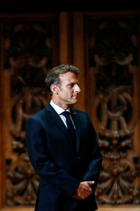 &copy; Reuters. الرئيس الفرنسي إيمانويل ماكرون - صورة من أرشيف رويترز. صورة من ممثل لوكالات الأنباء.