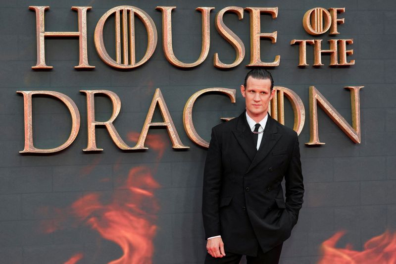 &copy; Reuters. FOTO DE ARCHIVO: El miembro del reparto Matt Smith asiste al estreno en el Reino Unido de 'La Casa del Dragón' en Londres, Reino Unido, 15 de agosto de 2022. REUTERS/Maja Smiejkowska