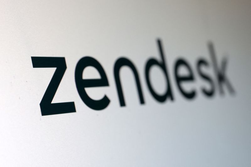 &copy; Reuters. FILE PHOTO: Zendesk logo is seen in this illustration taken June 27, 2022. REUTERS/Dado Ruvic/Illustration