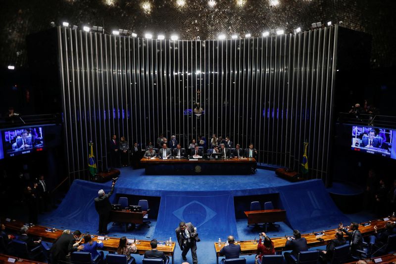 &copy; Reuters. Sessão do Congresso para aprovar emenda constitucional que elevou o Auxílio Brasil com gasto adicional fora da regra do teto
14/07/2022
REUTERS/Adriano Machado