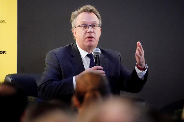 &copy; Reuters. Imagen de archivo del presidente de la Reserva Federal de Nueva York, John Williams, hablando durante un evento en Nueva York, EEUU.