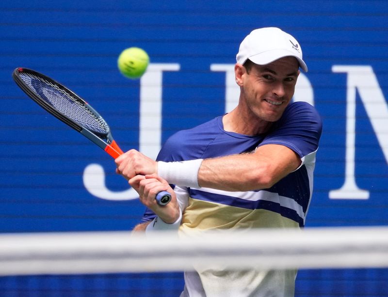 &copy; Reuters. O tenista britânico Andy Murray em partida contra Emelio Nava pelo Aberto dos EUA. Crédito: Robert Deutsch-USA TODAY Sports