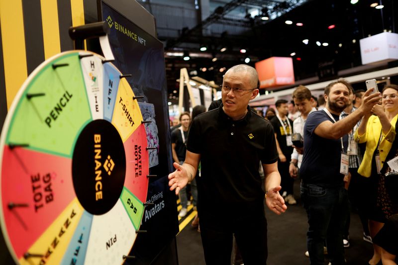 &copy; Reuters. FILE PHOTO: Changpeng Zhao, founder and chief executive officer of Binance, attends the Viva Technology conference dedicated to innovation and startups at Porte de Versailles exhibition center in Paris, France June 16, 2022. REUTERS/Benoit Tessier/File Ph