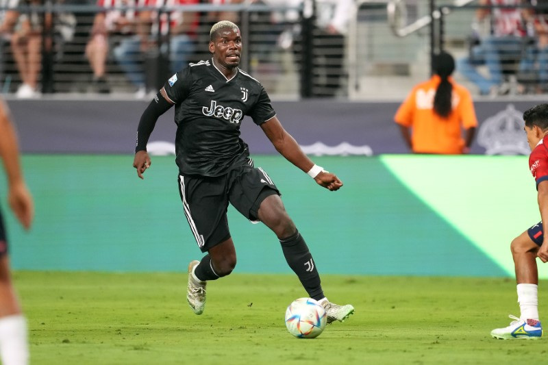 &copy; Reuters. Paul Pogba em partida da Juventus
22/07/2022
Stephen R. Sylvanie-USA TODAY Sports