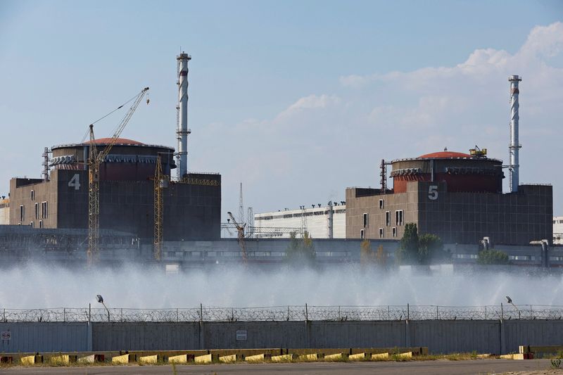 &copy; Reuters. محطة زابوريجيا النووية الأوكرانية في صورة بتاريخ 30 أغسطس اب 2022. تصوير: ألكسندر ارموتشينكو - رويترز.

