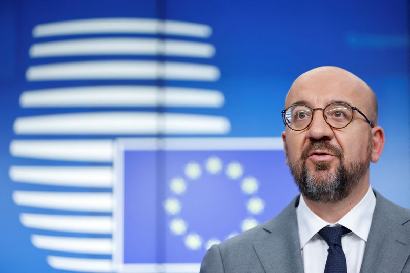 &copy; Reuters. European Council President Charles Michel attends a news conference during a European Union leaders summit in Brussels, Belgium June 24, 2022. REUTERS/Johanna Geron