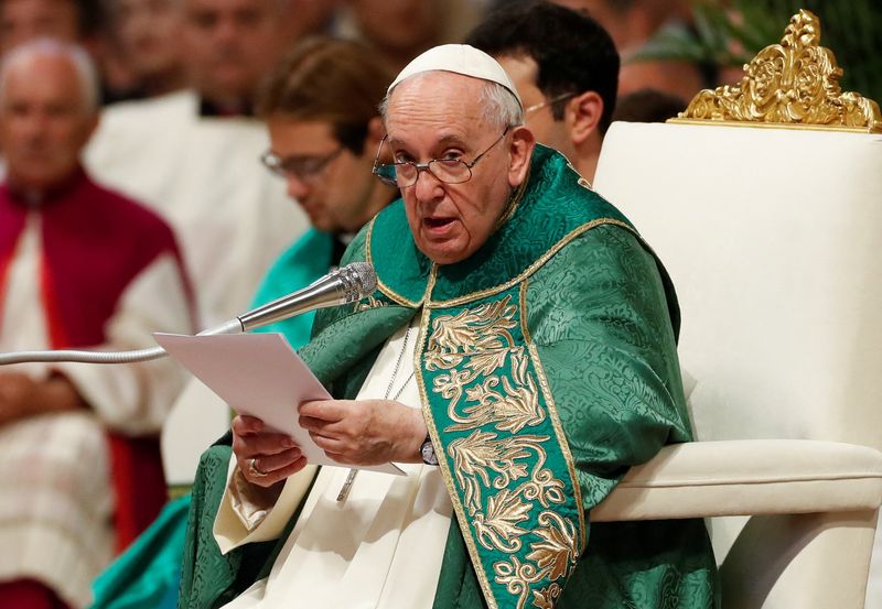 &copy; Reuters. Papa Francisco no Vaticano
 30/8/2022   REUTERS/ Remo Casilli