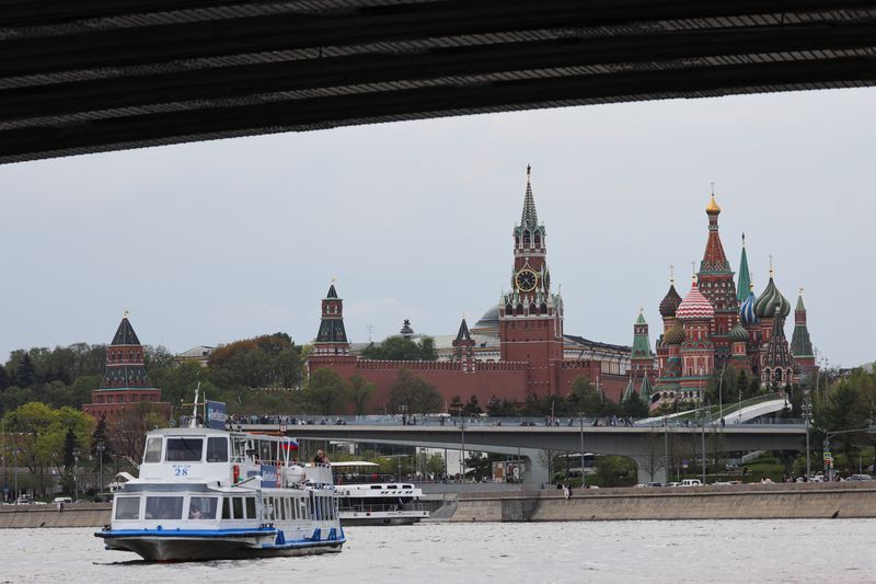 © Reuters. FILE PHOTO: A panoramic view of the Kremlin, St. Basil's Cathedral and Zaryadye Park in Moscow, Russia May 12, 2022.  REUTERS/Evgenia Novozhenina