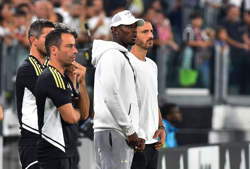 &copy; Reuters. O meia Paul Pogba no estádio antes da partida entre Juventus e Spezia Calcio. 31 Ago, 2022. REUTERS/Massimo Pinca