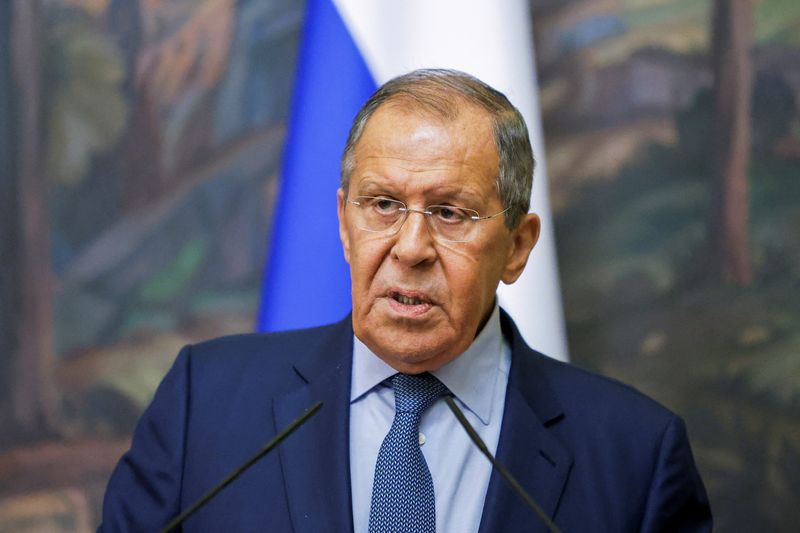 &copy; Reuters. Sergei Lavrov em Moscou
 31/8/2022   REUTERS/Maxim Shemetov