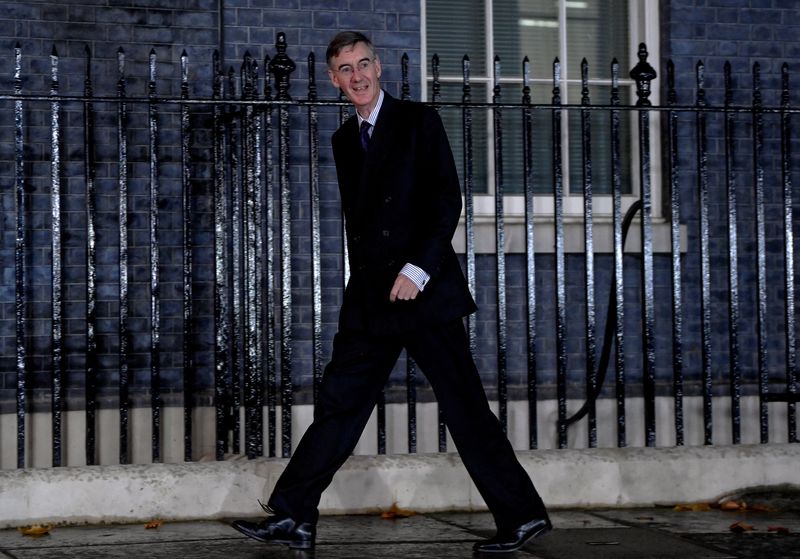 &copy; Reuters. Jacob Rees-Mogg walks outside Number 10 Downing Street, in London, Britain September 6, 2022. REUTERS/Toby Melville