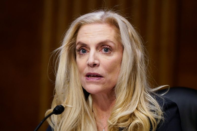 &copy; Reuters. Federal Reserve Board Governor Lael Brainard testifies before a Senate Banking Committee hearing on her nomination to be vice-chair of the Federal Reserve, on Capitol Hill in Washington, U.S., January 13, 2022. REUTERS/Elizabeth Frantz