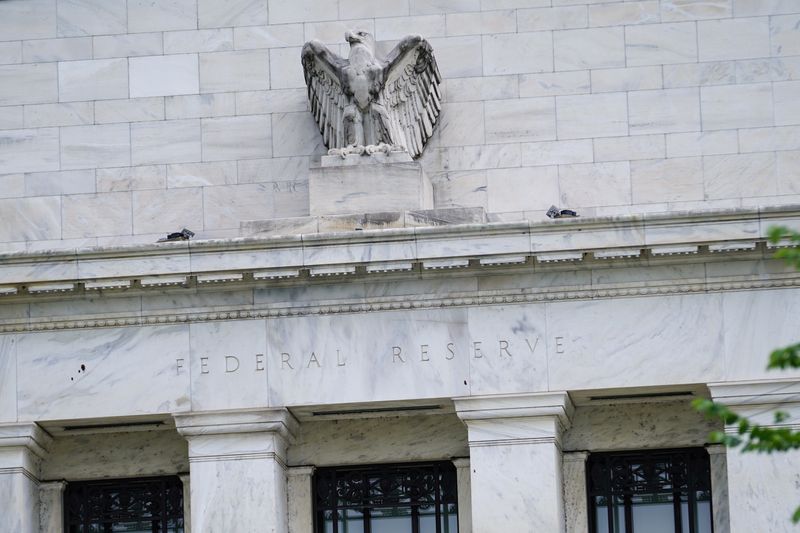 &copy; Reuters. FILE PHOTO: The exterior of the Marriner S. Eccles Federal Reserve Board Building is seen in Washington, D.C., U.S., June 14, 2022. REUTERS/Sarah Silbiger