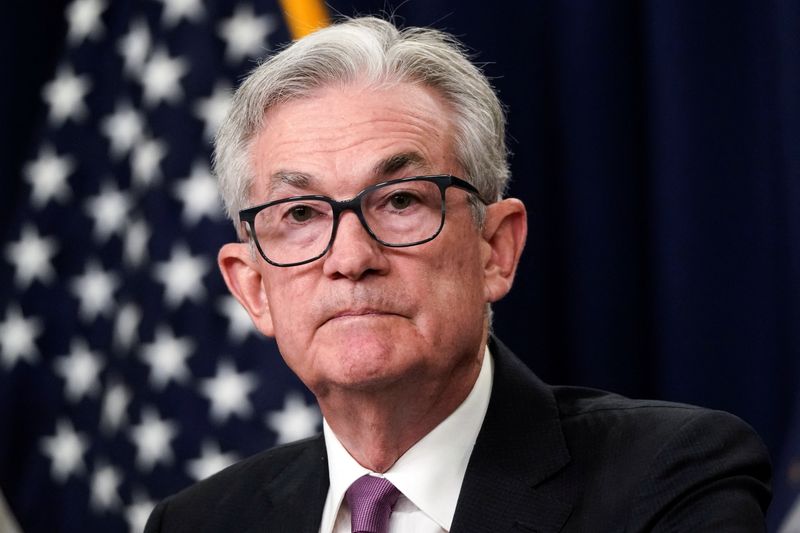 © Reuters. Jerome Powell, chair do Federal Reserve, em uma coletiva de imprensa depois de uma reunião do Comitê Federal de Mercado Aberto em Washington, EUA
27/07/2022
REUTERS/Elizabeth Frantz