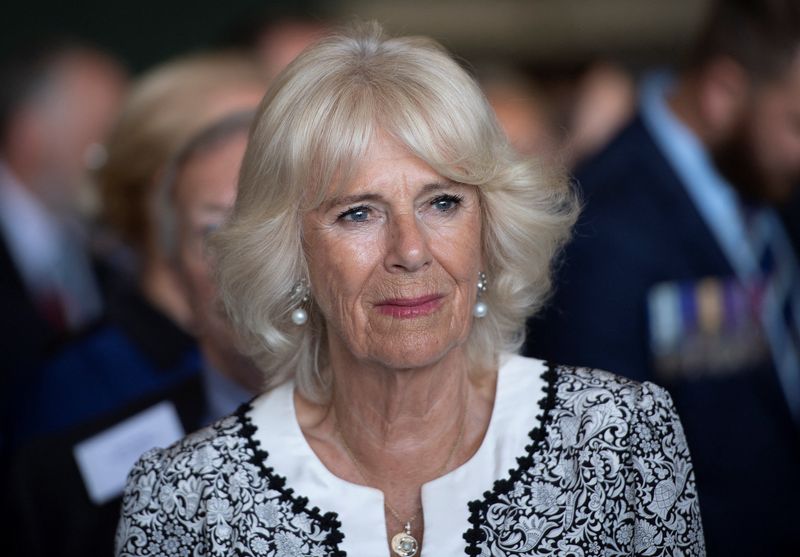 &copy; Reuters. FILE PHOTO: Britain's Camilla, Duchess of Cornwall attends the 40th Anniversary of the Falkland Conflict in Portsmouth, Britain July 20, 2022. Eddie Mulholland/Pool via REUTERS